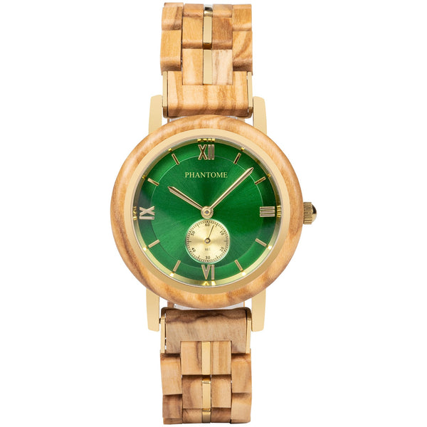 Forest Gem handcrafted wooden watch by PHANTOME